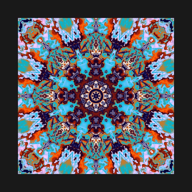 Turquoise mandala by krinichnaya