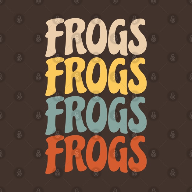 Repeating Frogs Text (Retro) by ElectricFangs