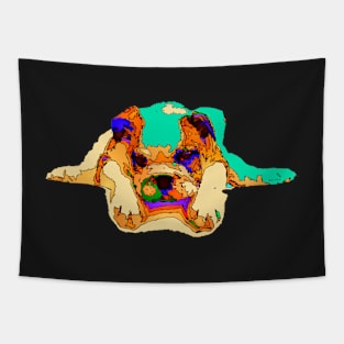 Waiting for You. Dog Series Tapestry