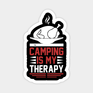Camping Is My Therapy T Shirt For Women Men Magnet