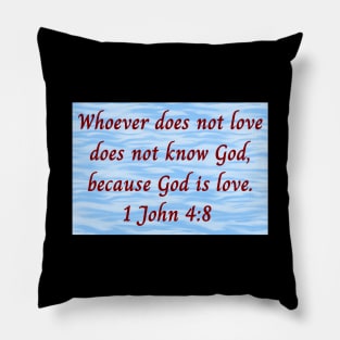 Bible Verse 1 John 4:8 Pillow