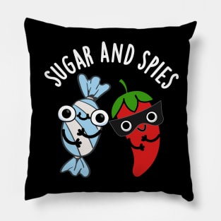 Sugar And Spies Cute Food Pun Pillow