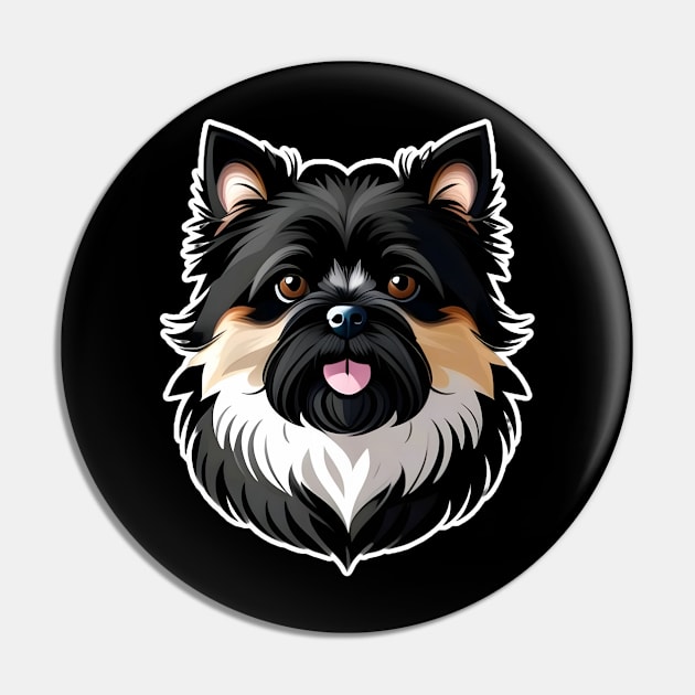 Head affenpinscher dog pet portrait cartoon vector illustration Pin by art poo