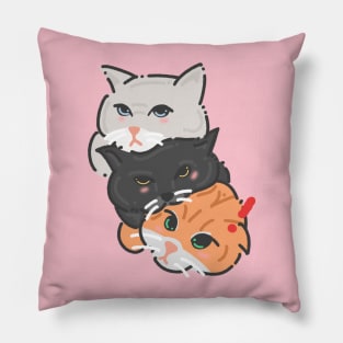 Three Cats Pillow