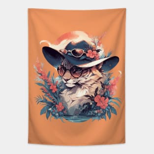 A fancy lynx ready for the summer Tapestry