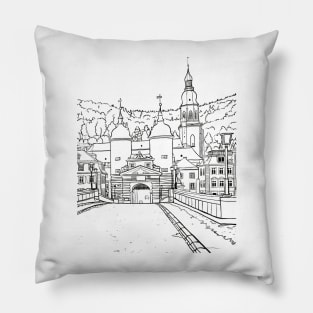 Heidelberg Old Bridge Pillow