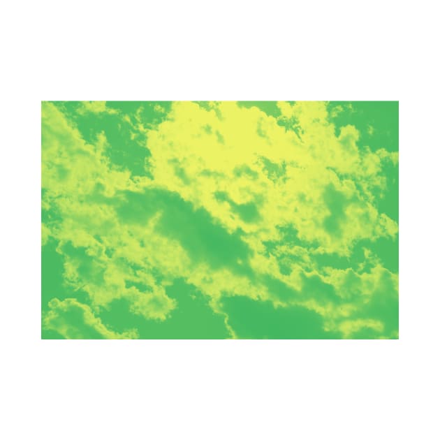 Green psychedelic Marble Clouds by chiaravisuals