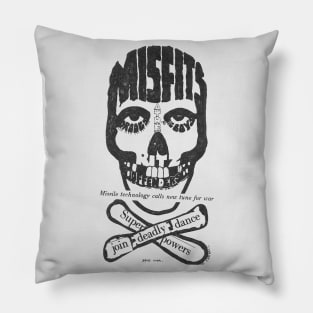 Misfits Skull Flyer 1983 Pillow