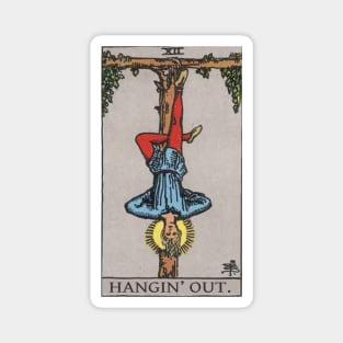 Tarot Hanged Man - Hangin' Out Magnet