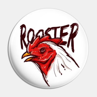 Rooster Sketch Pin