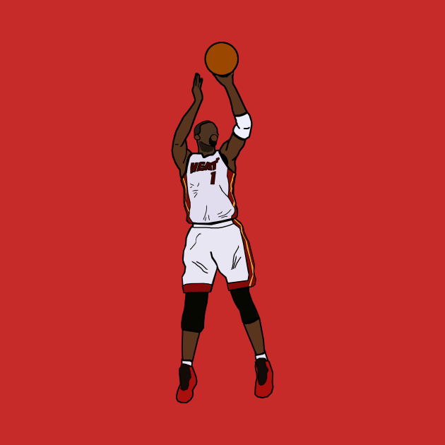 Chris Bosh Jumpshot - Miami Heat by xavierjfong