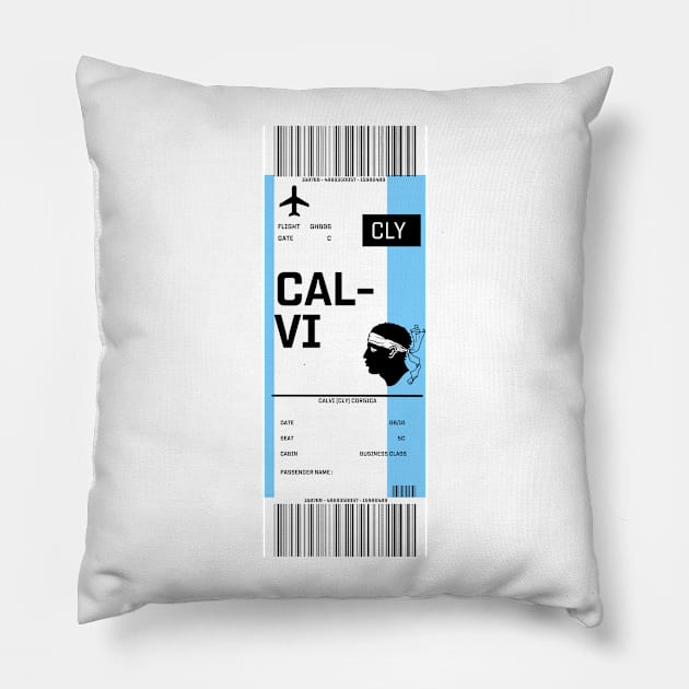 Boarding pass for Calvi Pillow by ghjura