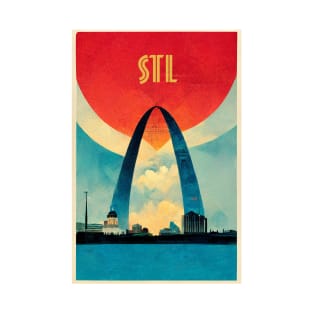 Saint Louis, Missouri Vintage Poster Alternate Design T-Shirt