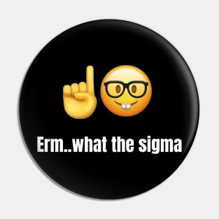 Erm..what the sigma tiktok meme viral funny nerdy design Pin