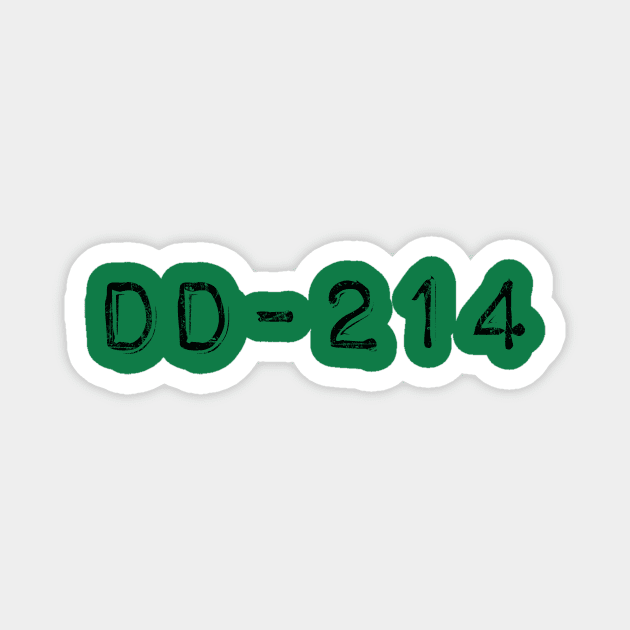 DD-214 Magnet by FlySquareWare