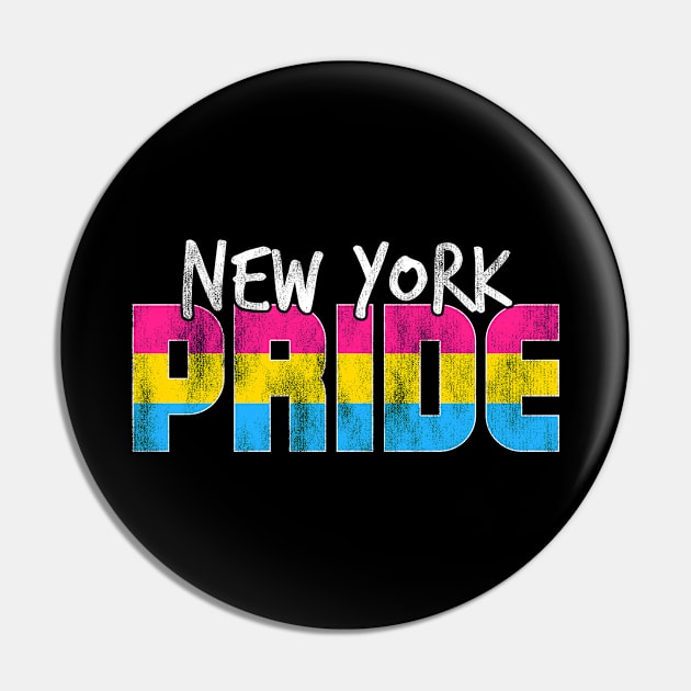 New York Pride Pansexual Flag Pin by wheedesign