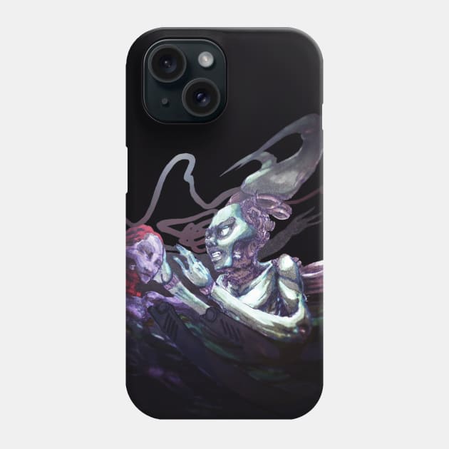 The love of broken androids Phone Case by Takeshi Kolotov