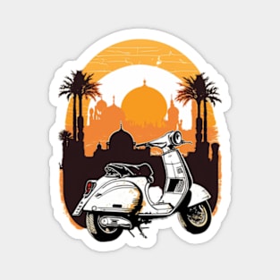 Vespa Sunset Design - Original Artwork Magnet