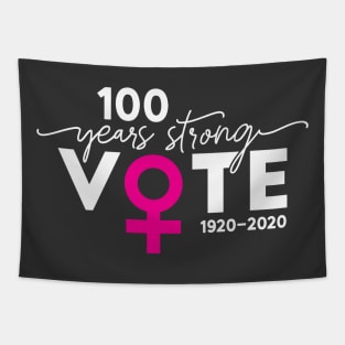 Vote 100 Years Strong Tapestry