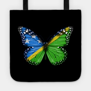 Solomon Islanders Flag  Butterfly - Gift for Solomon Islanders From Solomon Islands Tote