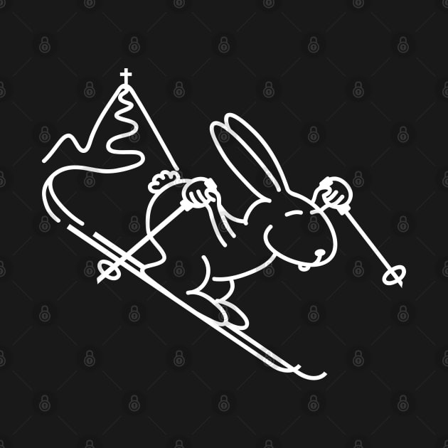 Skiing Bunny by katelein