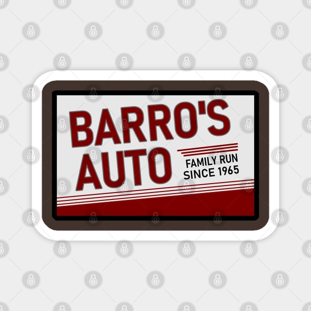 Shifting Gears - Barro's Auto Kat Barrell Magnet by Pingubest