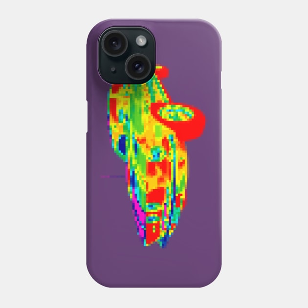 Mustang Pixelized Thermo Look Phone Case by CharlieCreator