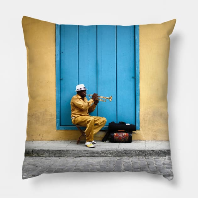 Cuba music Pillow by opticpixil