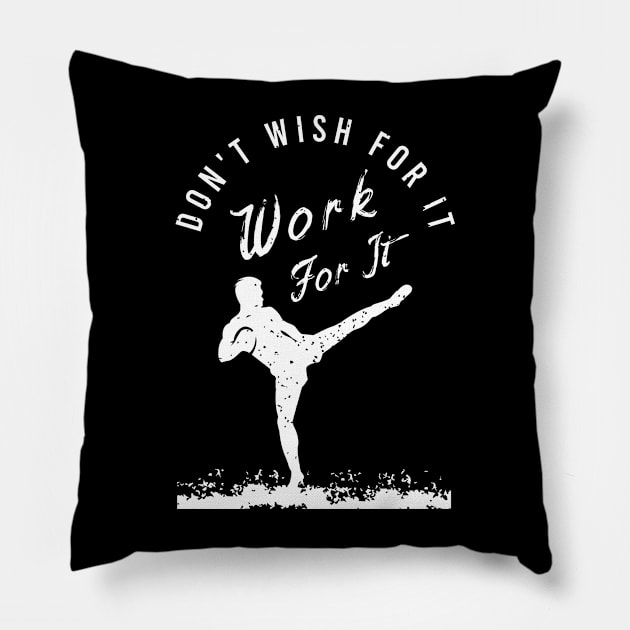 Fighter Design for a Martial Arts Lover Pillow by AlleyField