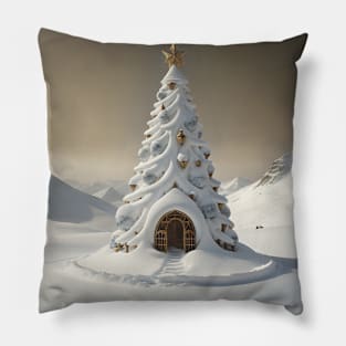 Christmas house Pillow