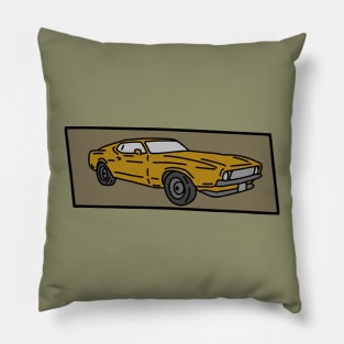 classic muscle car Pillow