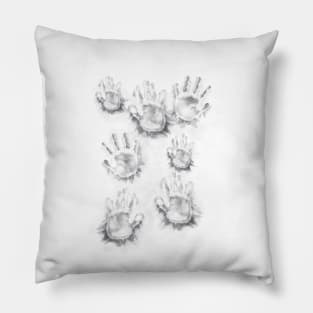 Hand prints Pillow