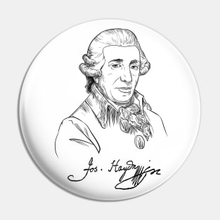 Joseph Haydn, Austrian composer, Classical music Pin