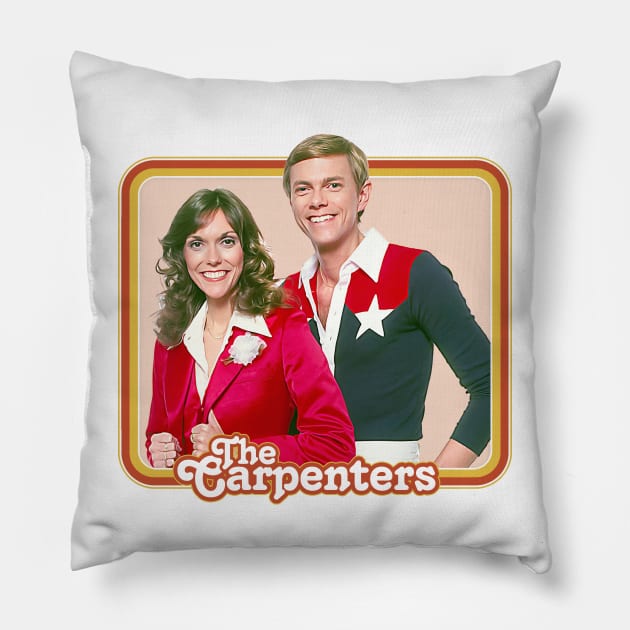The Carpenters // Retro 70s Aesthetic Fan Design Pillow by DankFutura