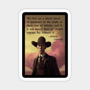 Cowboy Lovecraft Design 2 Magnet