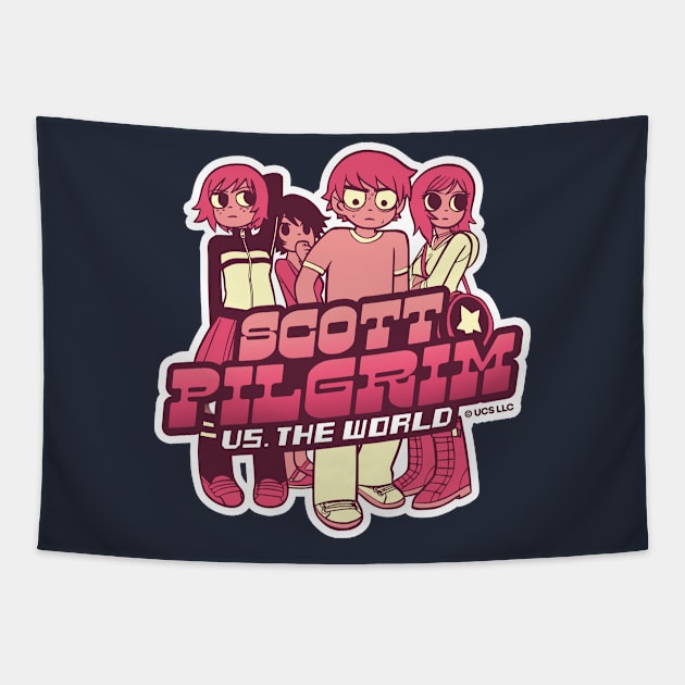 Scott Pilgrim and Ramona Flowers Tapestry by SerenityByAlex