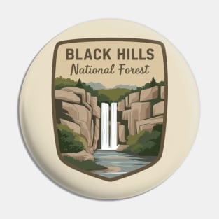 Black Hills National Forest Waterfall Emblem Pin