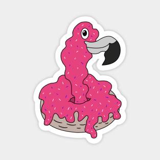 Flamingo Donut Magnet