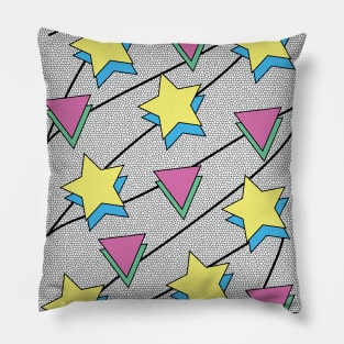 Fun 90's nostalgia shape design Pillow