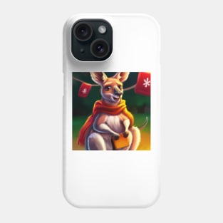 Cute Kangaroo Drawing Phone Case