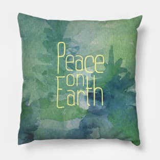 Merry Christmas Peace On Earth Pillow