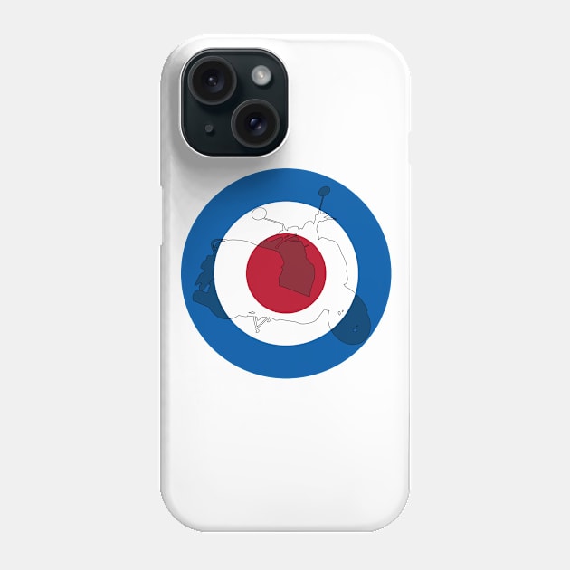 Mod Scooter and Target Phone Case by markmurphycreative