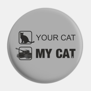 Pz-VI Tiger Your cat, my cat Pin