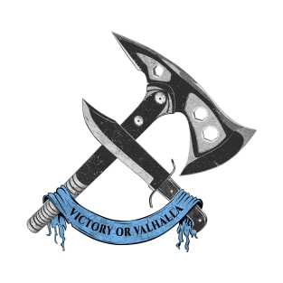 VICTORY OR VALHALLA (blue) T-Shirt