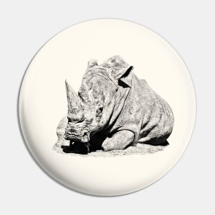 Rhinoceros Pin