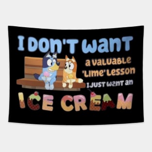 bluey ice cream Tapestry