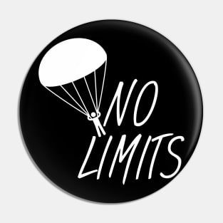 Skydiving no limits Pin