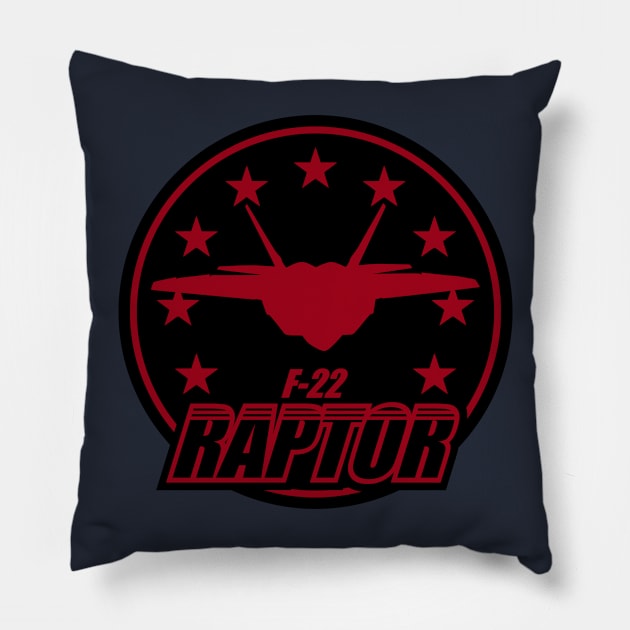 F-22 Raptor Patch Pillow by TCP