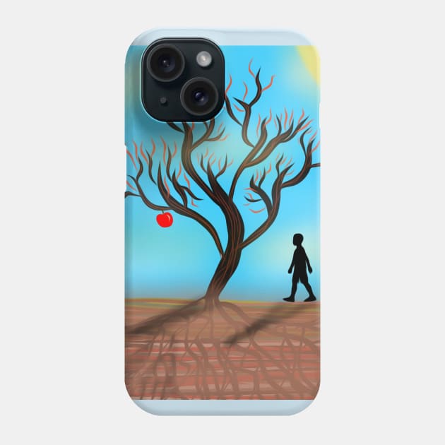 Apple Tree and Child Phone Case by ArtsyPieces