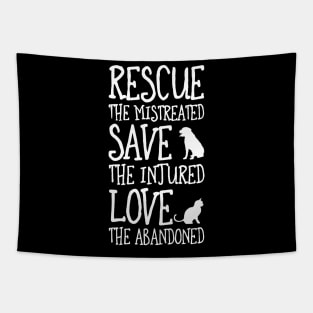 Rescue Save Love Tapestry